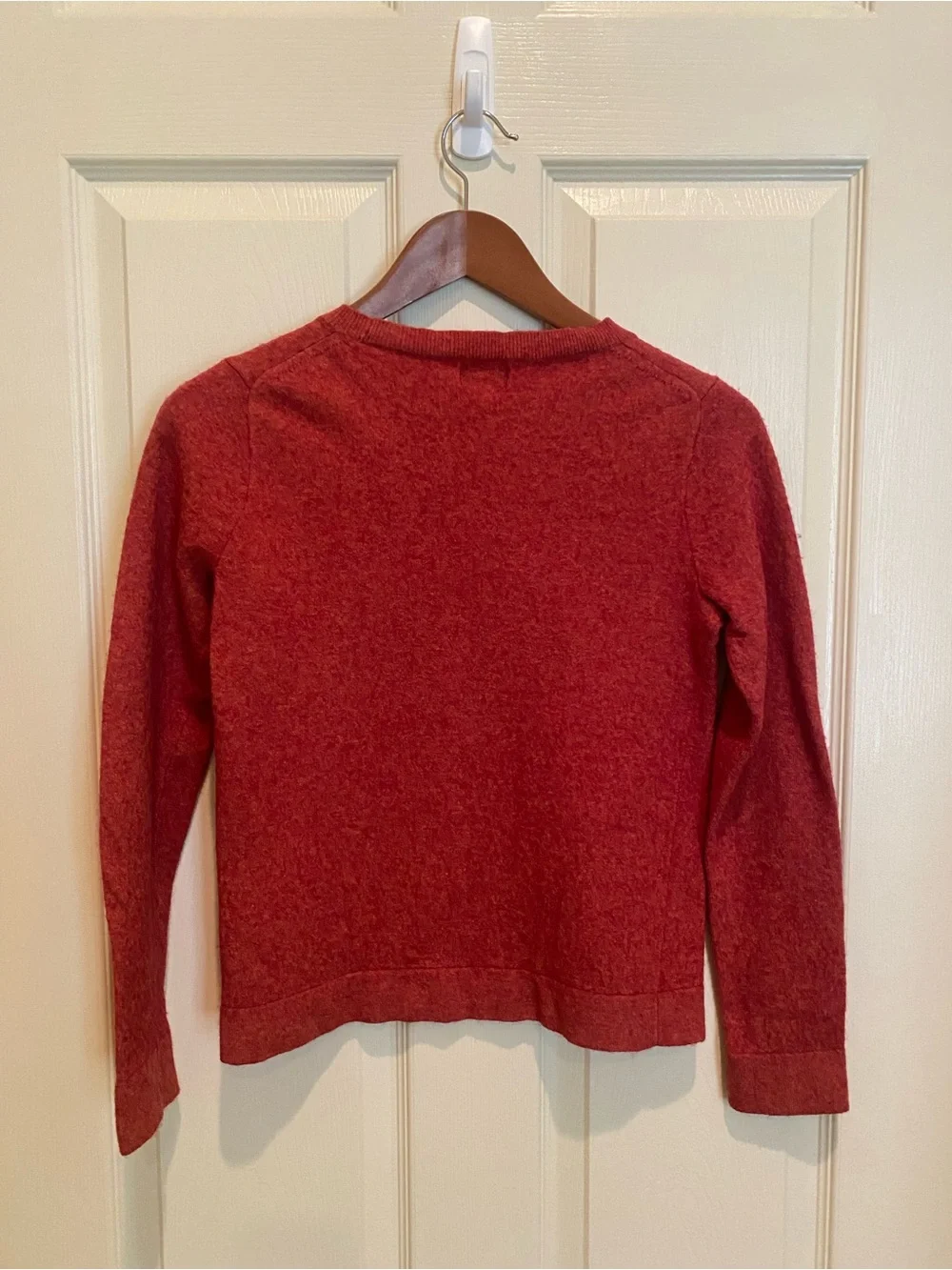 J. Crew Teddie Heathered Red Crewneck Sweater